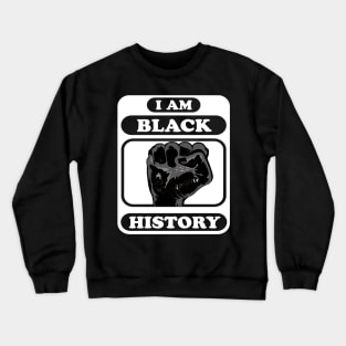 proud black fist Crewneck Sweatshirt